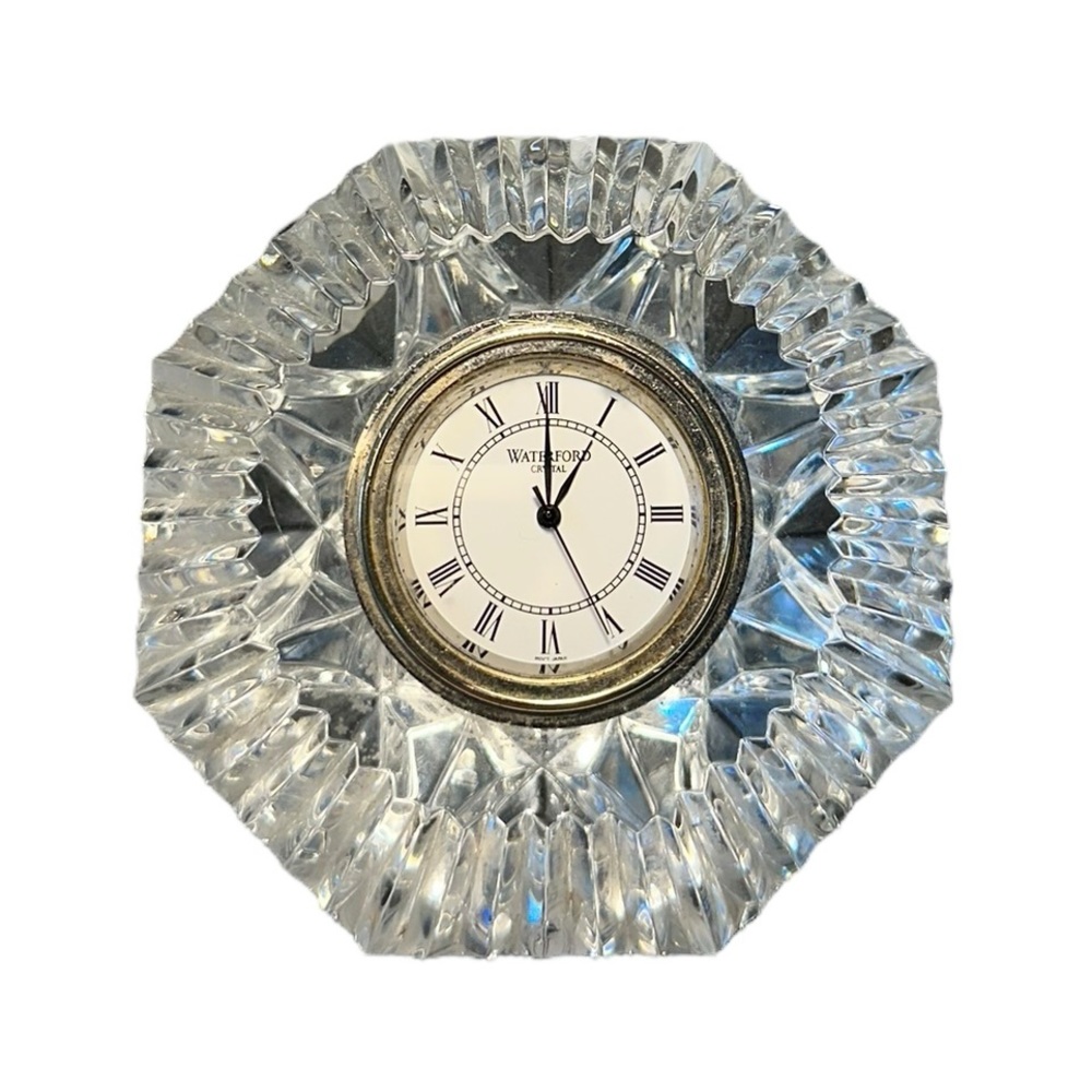 Waterford Diamond Table Analog Clock